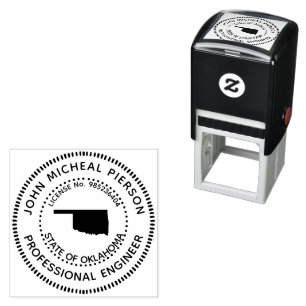 Professional Engineer Oklahoma Self-inking Stamp