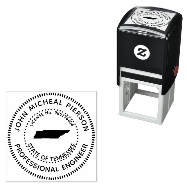 Professional Engineer Tennessee Self-inking Stamp (In Situ)