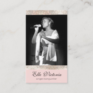 Professional Entertainer Performer Photo Business Card