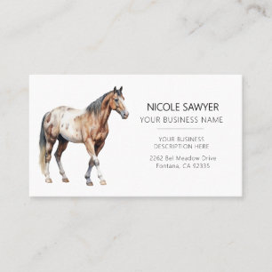  Professional Equestrian Personalized Equine Horse Business Card