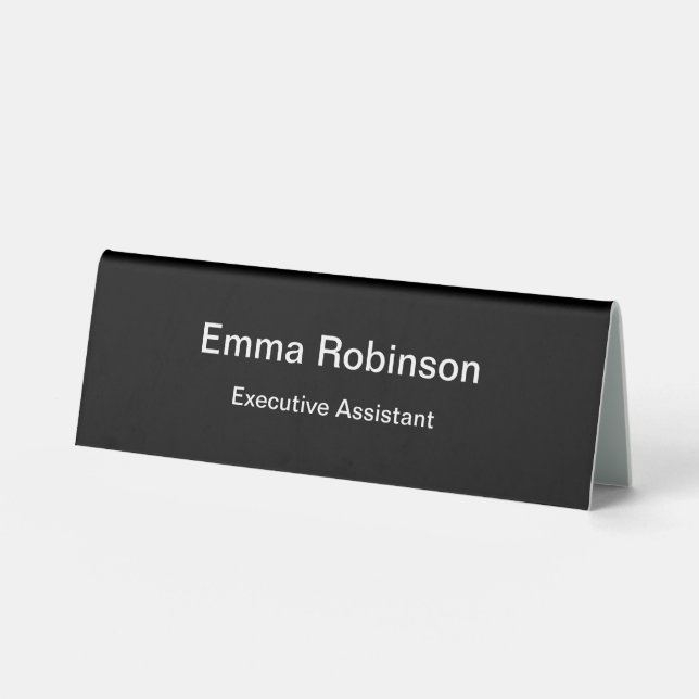 Professional Executive Assistant Desk Name Plaque (Front)