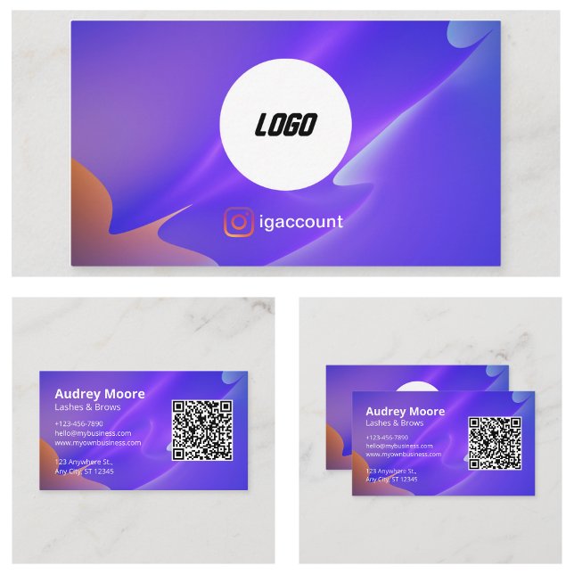 Professional Eyelash Modern  Business Card (Professional Eyelash Modern Business Card)