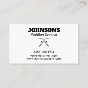 Professional Fabricator Welding Service Business Card