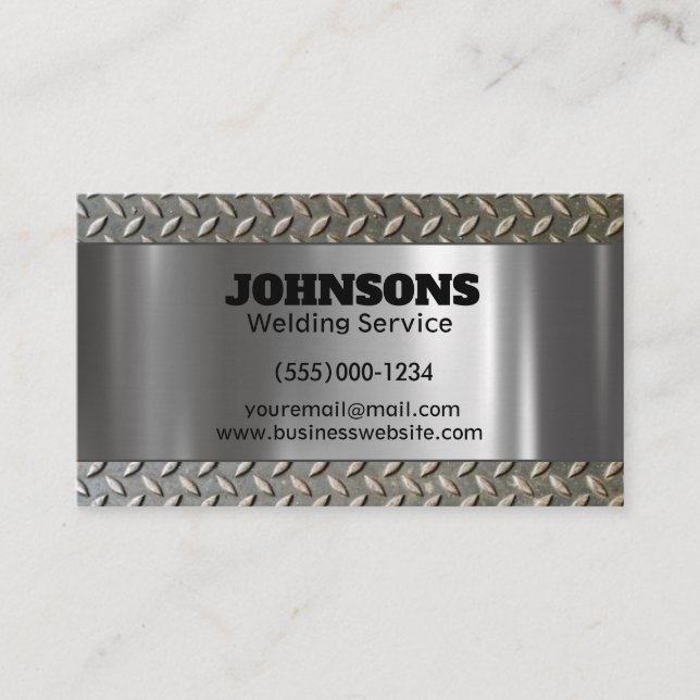 Professional Fabricator Welding Service Business Card (Front)