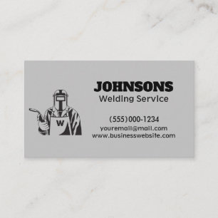 Professional Fabricator Welding Service Business Card