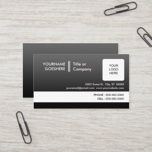 professional fade 2 sided business card
