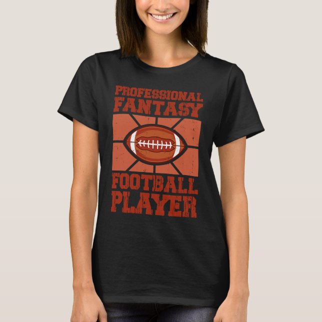 Professional Fantasy Football Player Costume T-Shirt (Front)