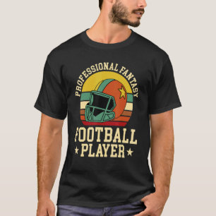 Professional Fantasy Football Player Retro Vintage T-Shirt