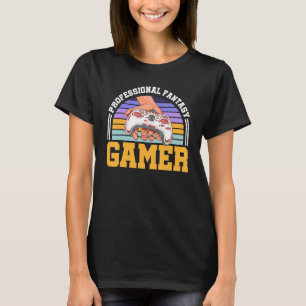 Professional Fantasy Gamer Humour Retro Gaming Con T-Shirt
