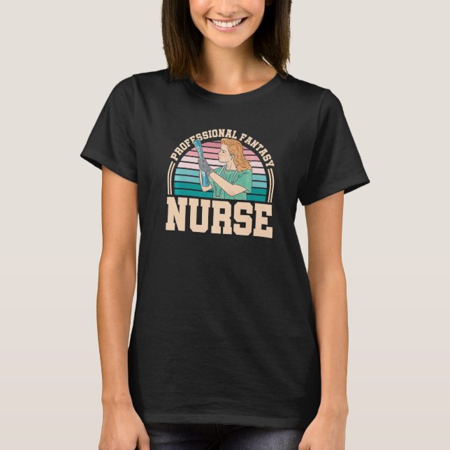 Professional Fantasy Nurse Halloween Registered Nu T-Shirt (Front)