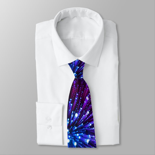 Professional Fashion Graphic Illusion Trippy Groom Tie (Tied)