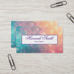 Professional faux glamourous modern elegant plain business card