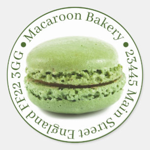Professional Favour Bag Stickers - Macaroon Green
