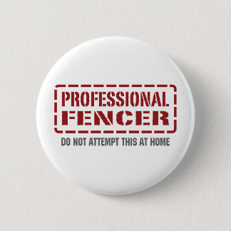 Professional Fencer 6 Cm Round Badge