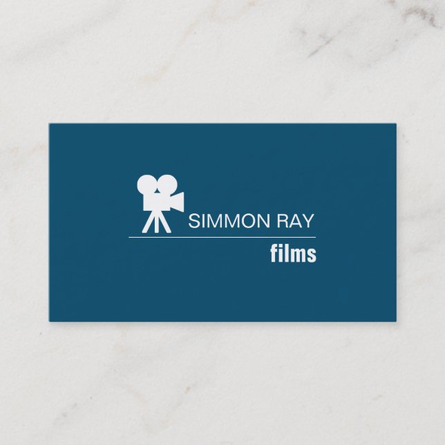 Professional Film Maker, Director Business Card (Front)