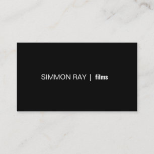 Professional Film Maker, Director Business Card