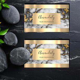 Professional Finance Investment Marble Gold VIP Business Card