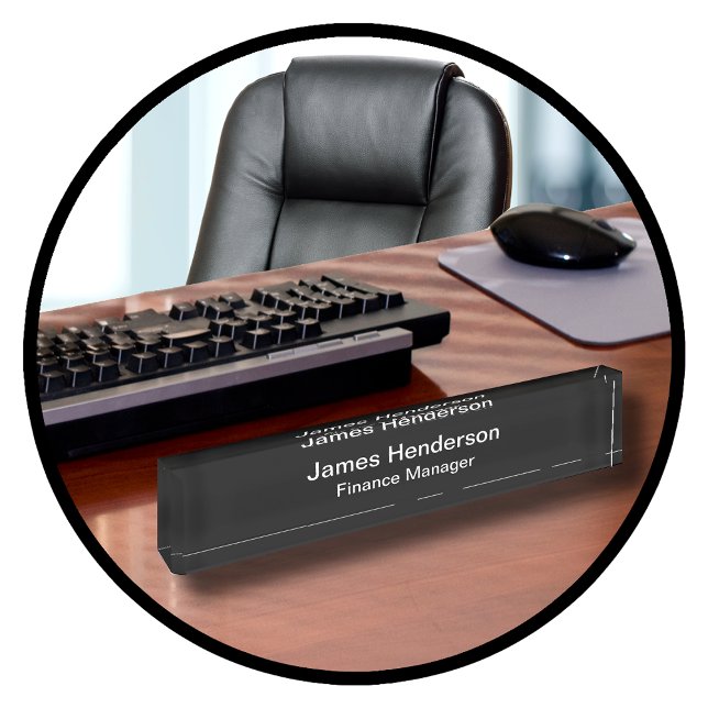 Professional Finance Manager Nameplate (Creator Uploaded)