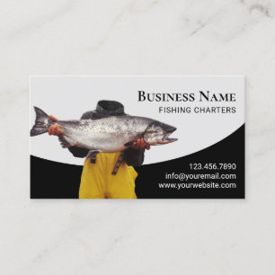 Professional Fisherman Fishing Charters  Business Card
