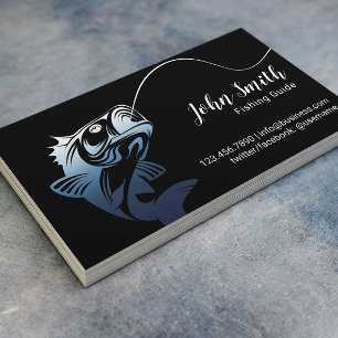 Professional Fishing Guide Fishing Charters Business Card