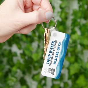 Professional Fishing Guide Service Key Ring