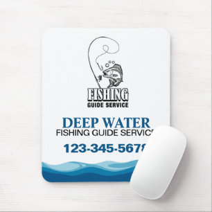 Professional Fishing Guide Service Mouse Mat