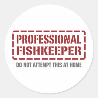 Professional Fishkeeper Classic Round Sticker