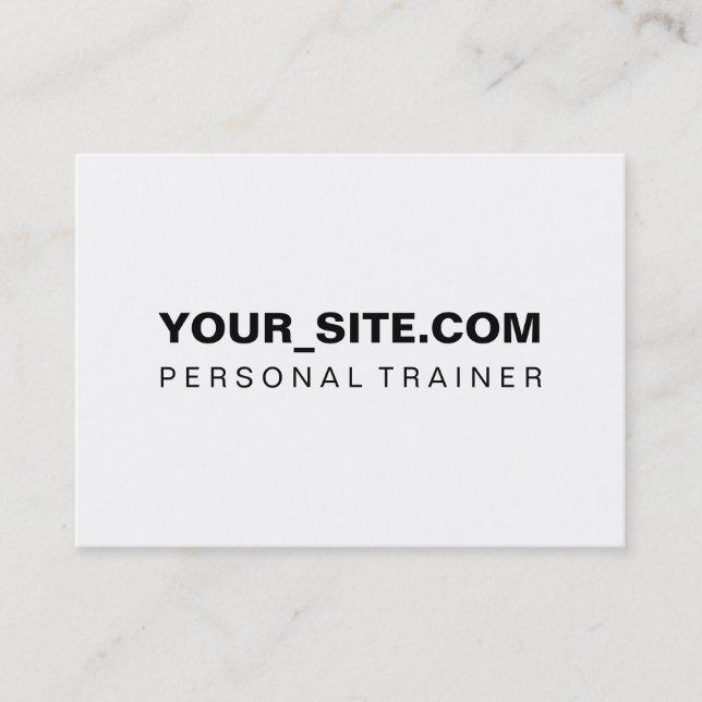 Professional Fitness Merchandising Business Card (Front)