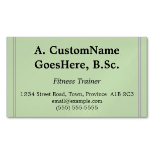 Professional Fitness Trainer Business Card