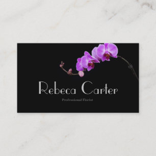 Professional Florist Business Card Orchid