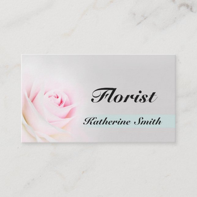 Professional Florist Flower Business Card (Front)