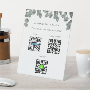 Professional Foliage Scan to Pay Business Sign