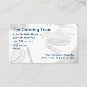 Professional Food Catering Business Card