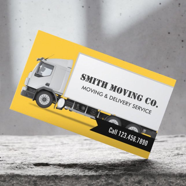 Professional Freight Moving Storage Logistics Business Card (Creator Uploaded)