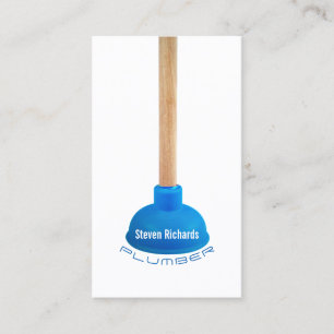 Professional funny plunger detail image cover business card