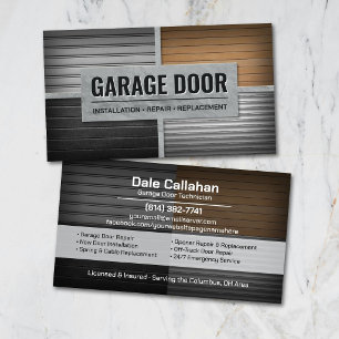Professional Garage Door Services Business Card