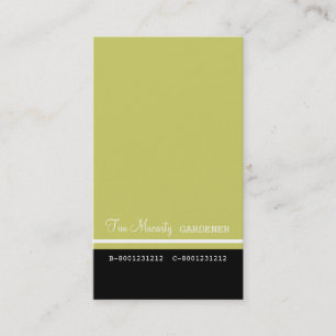 Professional Gardener Calling Business Card
