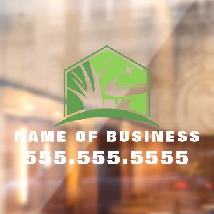 Professional Gardening Lawn Care Landscaping Window Cling