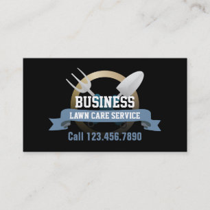 Professional Gardening & Lawn Service Business Card