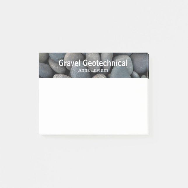 Professional Geologic Consulting Gravel Post-it Notes (Front)