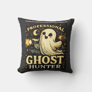 Professional Ghost Hunter Funny Halloween Cushion
