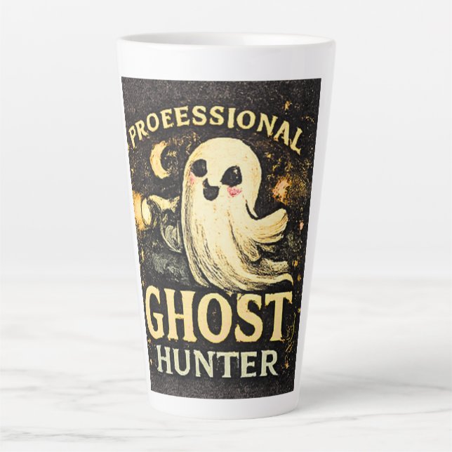 Professional Ghost Hunter Funny Halloween  Latte Mug (Front)