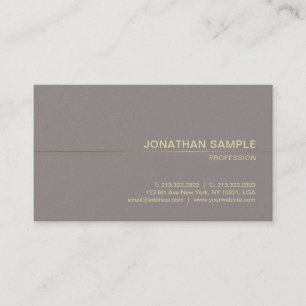 Professional Glamour Design Modern Plain Luxury Business Card