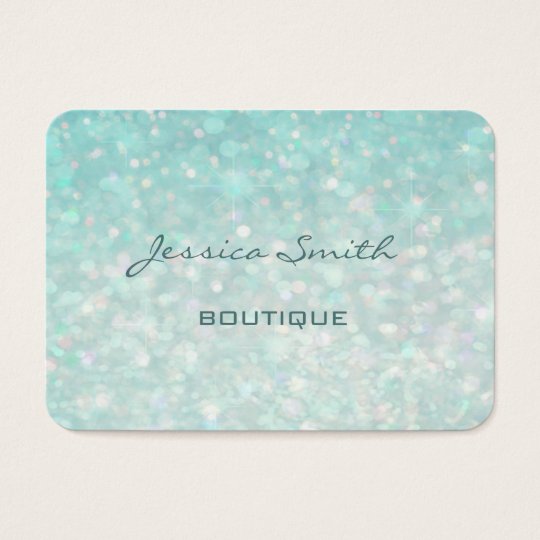 Professional glamourous modern elegant plain bokeh business card