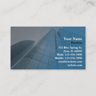 Professional Glass Building Business Card