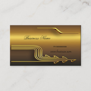 Professional Gold Look Elegant Classy Business Card