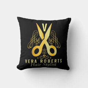 Professional Gold Scissor & Beauty Salon Cushion