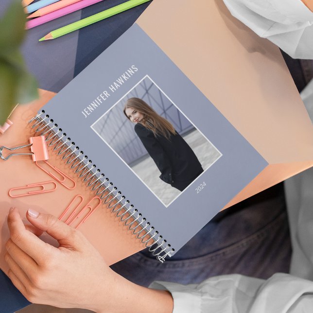 Professional Gold Script Border Black Women Photo Planner (Creator Uploaded)