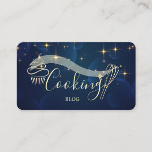  Professional,Gold Stars,Whisk,Cupcake,Cooking  Business Card