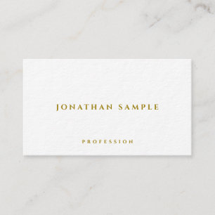 Professional Gold Text Premium Ultra Thick Luxe Business Card